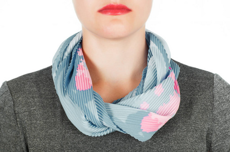 蓝色的脖子图片