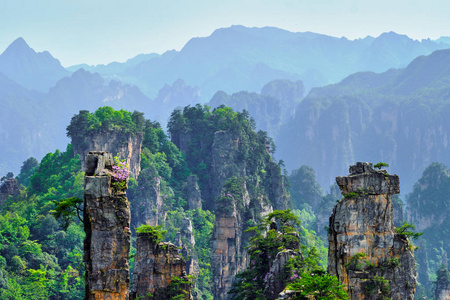 张家界山脉, 中国