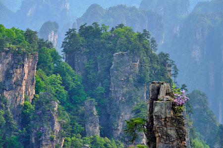 张家界山脉, 中国