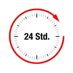 二十四小时图标照片