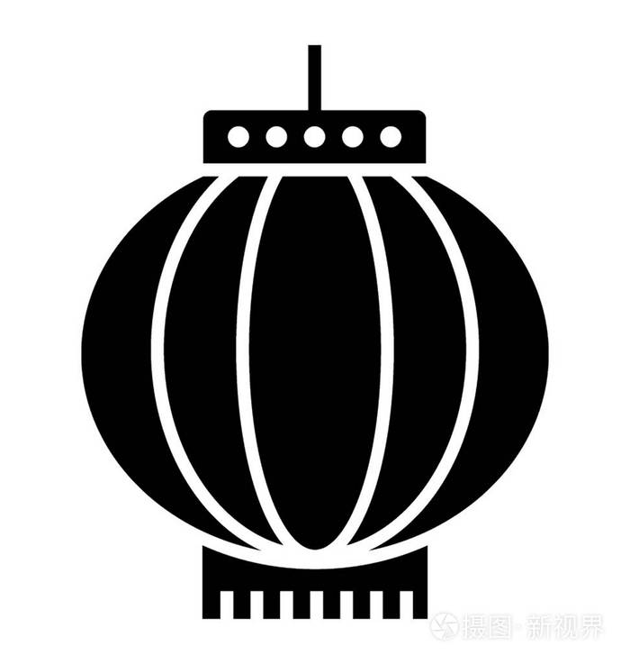 新年花灯装饰标志符号