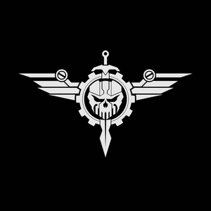 骷髅骑士战术骷髅剑翼标志照片