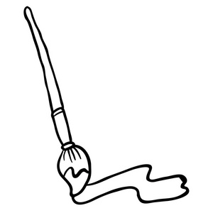 黑白画笔卡通照片