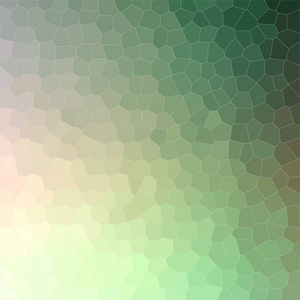 插图绿色小六角方形背景数字生成。