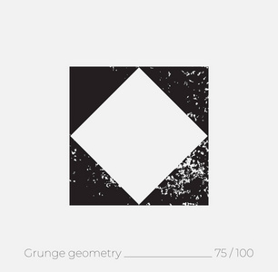 几何简单的形状在粗野复古风格图片