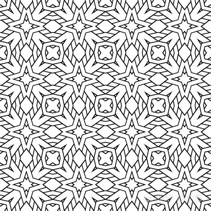 重复几何形状的无缝图案封面纹理包装的抽象背景矢量图