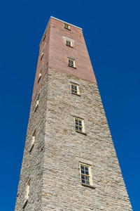 拍摄塔杜布克爱荷华州。 这座射击塔是美国剩下的最后一座，并在国家历史遗迹登记册上注册。