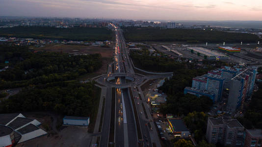 公路空中交汇处