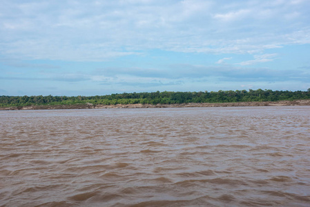 泰国Ubon Ratchathani湄公河自然景观。