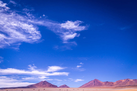 玻利维亚南部靠近智利边境的阿尔蒂普拉诺火山