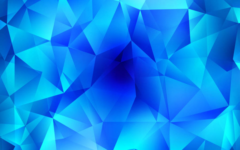 浅蓝色矢量布局与线条三角形。 插图与一组彩色三角形。 现代模板为您的登陆页面。