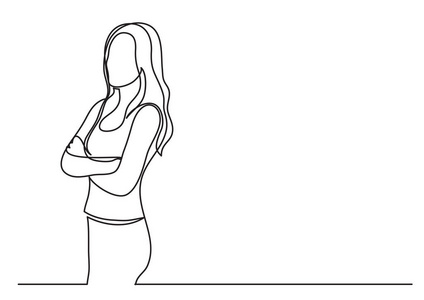 单线男素描单线极简主义图片