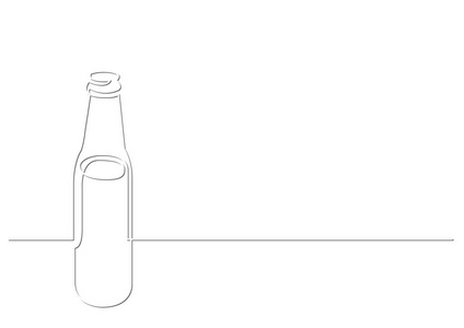 啤酒瓶连续画线