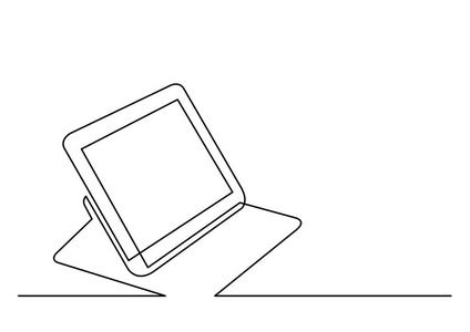 平板电脑的连续线绘制