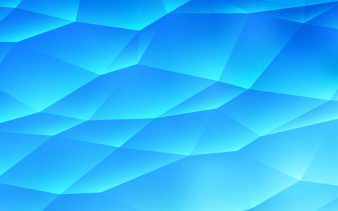 浅蓝色矢量图案的多边形风格。 插图与一组彩色三角形。 模式可用于网站。