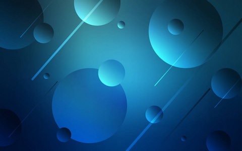 带球的浅蓝色矢量图案。 模糊的装饰设计抽象风格与气泡。 您的网站广告海报横幅的新设计。
