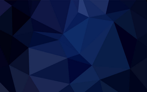 深蓝色矢量闪耀三角盖。带梯度的三角形几何样本。这个新模板可以用于你的品牌手册。