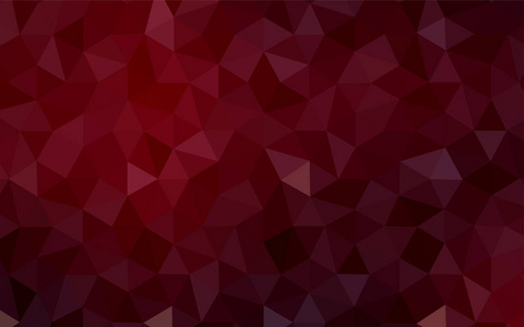 暗红色矢量多边形抽象布局。 创造性的几何插图折纸风格与梯度。 您的网站的多边形设计。