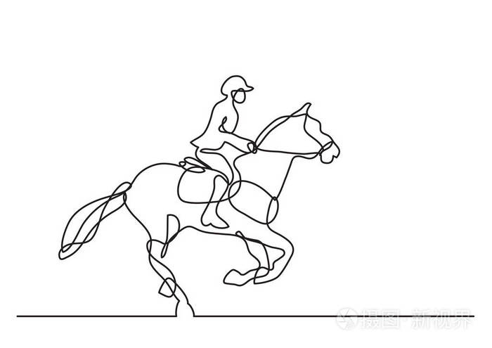 骑士骑马图片 简笔画图片