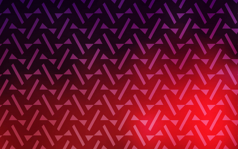 深紫色粉红色矢量布局与线条三角形。 现代抽象插图与彩色三角形。 海报横幅的最佳设计。