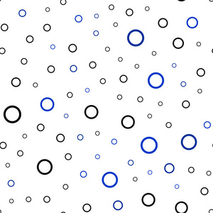 深蓝色矢量无缝背景与点。 模糊的装饰设计抽象风格与气泡。 美丽的设计为您的商业广告。