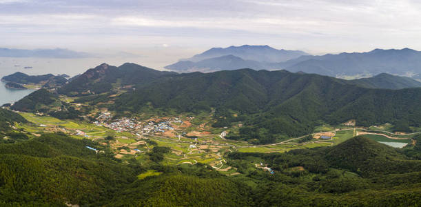 石山海的鸟瞰图