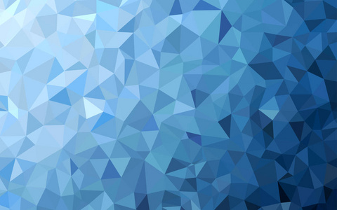浅蓝色矢量抽象马赛克背景。 几何插图折纸风格与梯度。 为您的业务全新设计。
