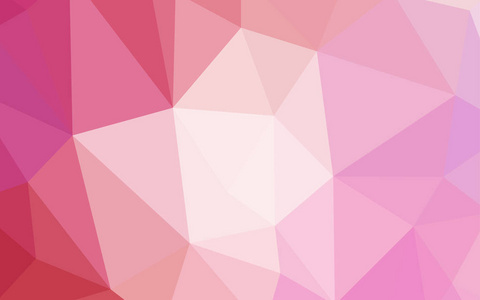 浅粉红色矢量多边形抽象背景。 闪闪发光的抽象插图与优雅的三角形。 全新的风格为您的业务设计。