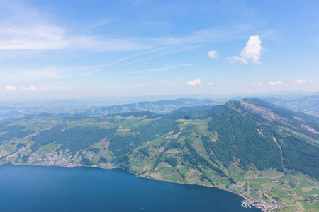 瑞士RigiKulm上的视图可见360度