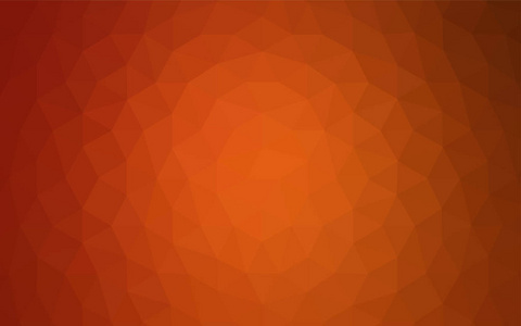 浅橙色矢量抽象多边形图案。 创造性的几何插图折纸风格与梯度。 您的网站的新纹理。