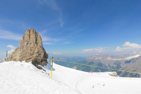 mt. 瑞士Titlis从360度的角度全景了瑞士的热门旅游景点。