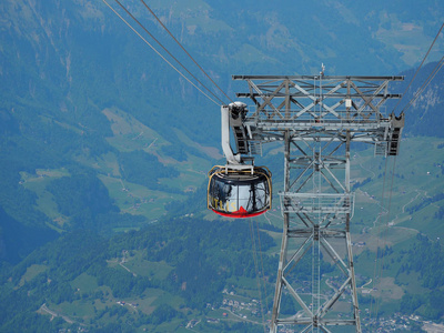 mt. 瑞士Titlis从360度的角度全景了瑞士的热门旅游景点。