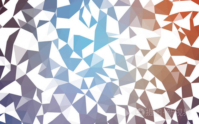 具有梯度的多边形抽象插图. 为您的业务全新设计.