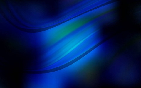 深蓝色矢量图案与灯的形状。 大理石风格的闪亮弯曲插图。 一个全新的商业设计模板。