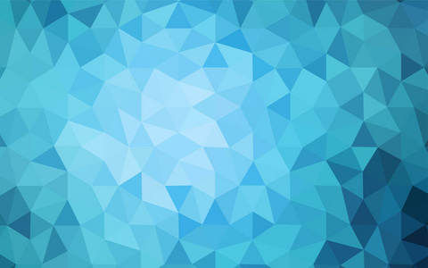 浅蓝色矢量多边形抽象背景。 几何插图折纸风格与梯度。 三角形图案为您的设计。