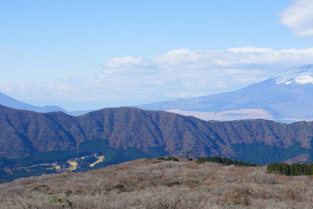 富士山从高视角。