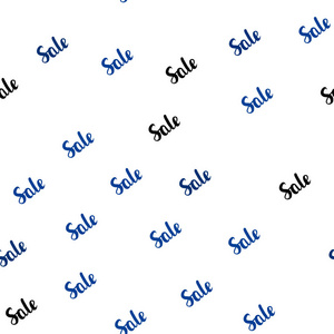 深蓝色矢量无缝布局与折扣词。 闪亮的彩色插图与孤立的销售价格。 超级促销折扣的背景。