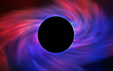 浅蓝色红色矢量模板与黑洞空间。 带有黑洞的空间风格装饰设计。 黑色星期五广告广告设计。
