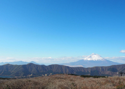 富士山从高视角。