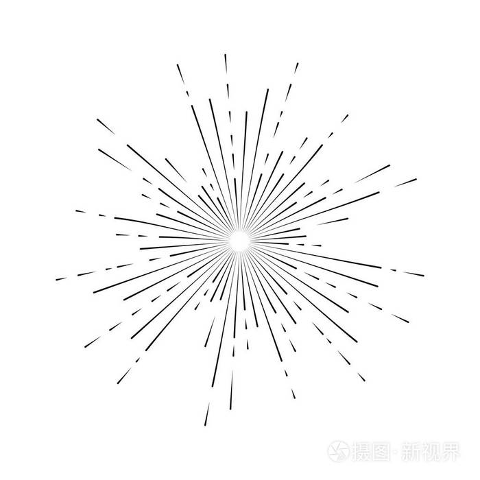 光线阳光爆发, 箭头, 丝带向量例证插画-正版商用图片14o7mu-摄图新