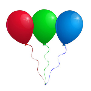 五颜六色的气球供庆祝