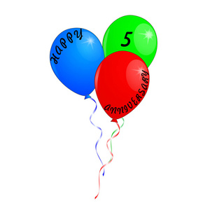 五颜六色的气球供庆祝