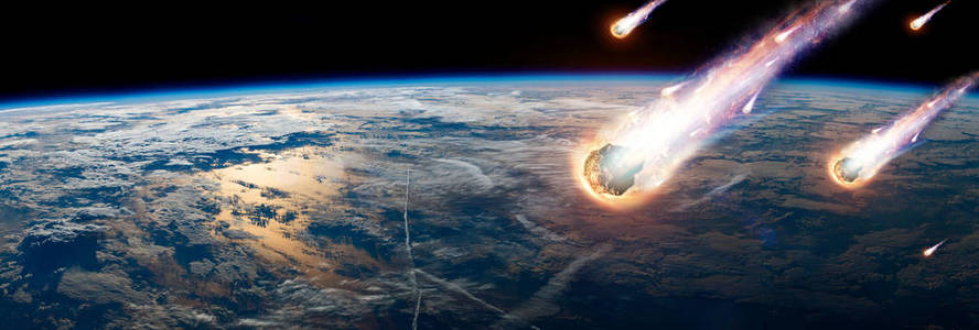 s atmosphere. Attack of the meteorite. Meteor Rain. Kameta tail.