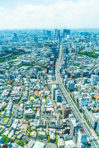 日本东京美丽的建筑建筑城市景观