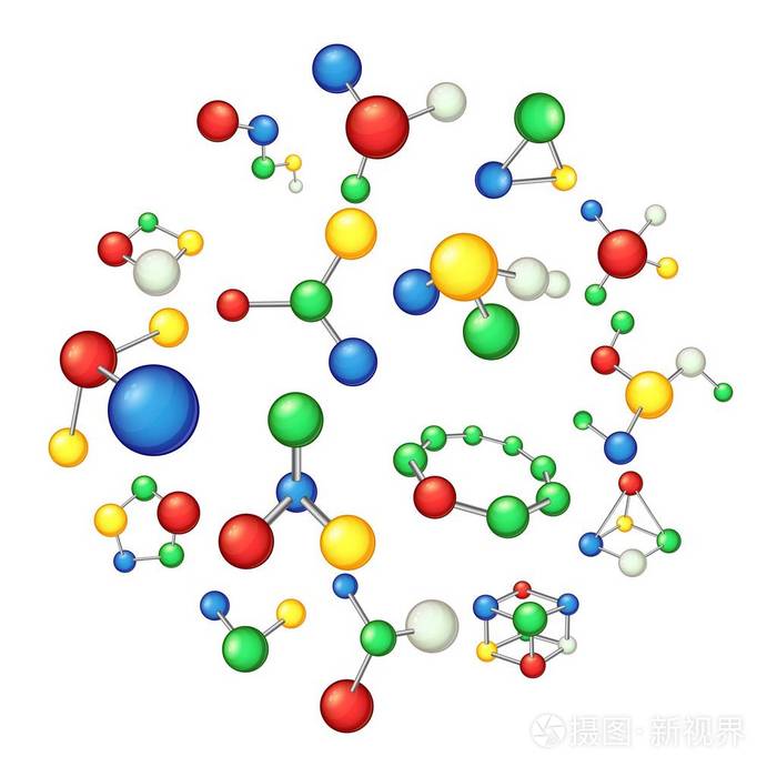 分子图标集, 卡通风格