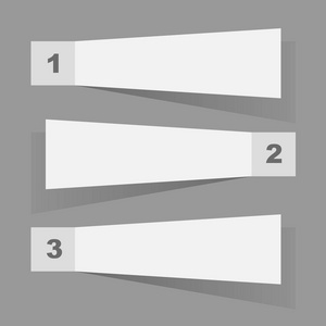 白纸粘记平面设计矢量模板。
