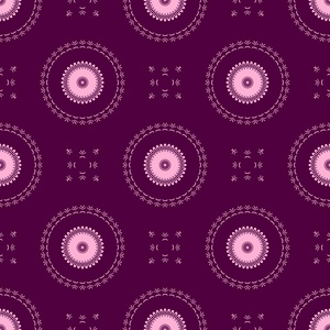 带有花哨元素的紫色图形。 精细结构壁纸表面形式。纺织品印刷包装时尚的当代网站时尚面料。 现代时尚不规则网格形状。