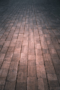 街道上石道的长方形图案图片