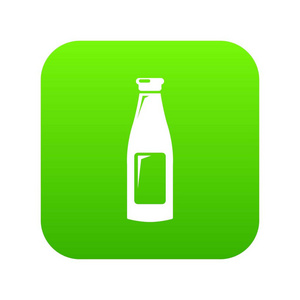 瓶霜图标绿色向量