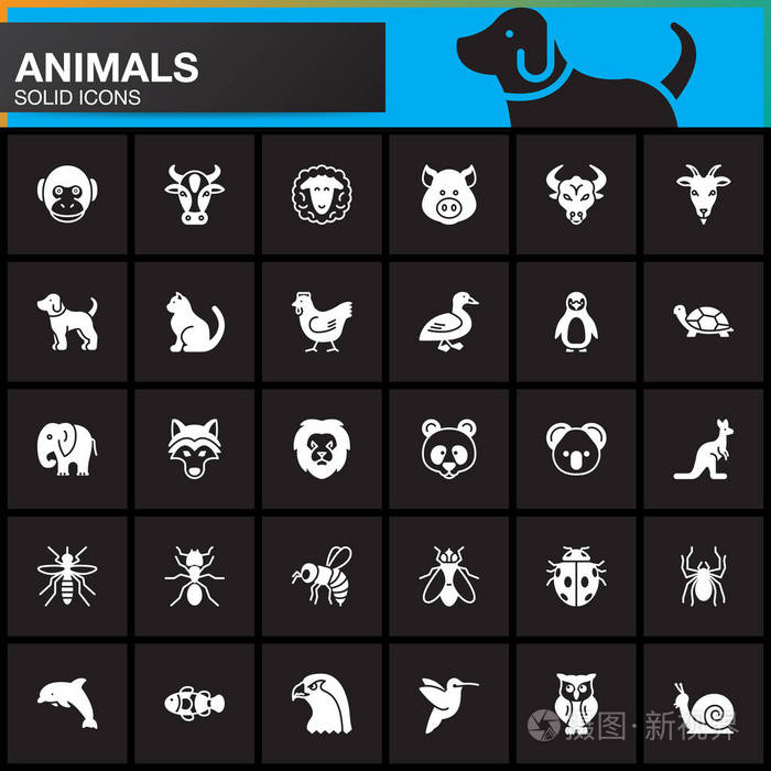 动物空心符号大全图片